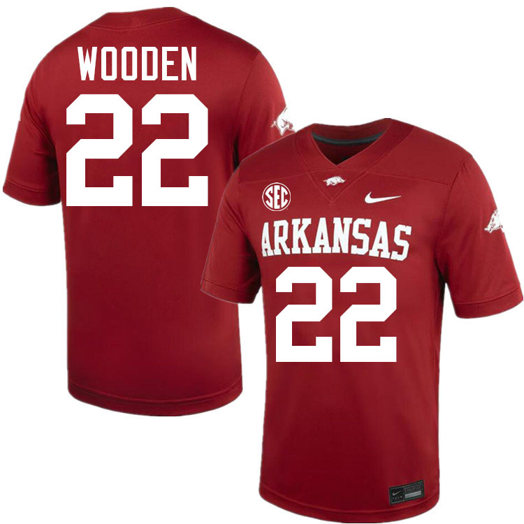 #22 Caleb Wooden Arkansas Jersey,Arkansas Razorbacks College Football Jerseys Stitched-Cardinal  #22 Caleb Wooden Arkansas Jersey,Arkansas Razorbacks College Football Jerseys Stitched-Cardinal